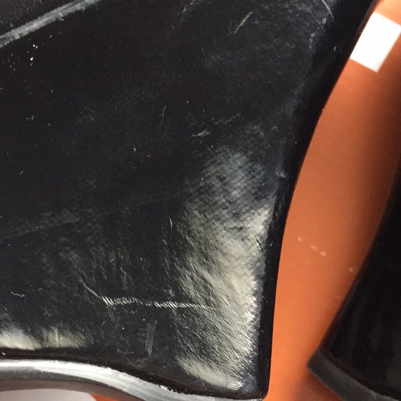 NIB!! Black patent wedge heels by Unlisted. - Picture 4 of 7